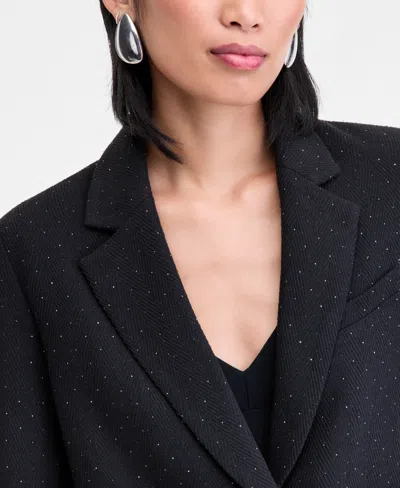 Inc International Concepts Women's Embellished Blazer, Macy's Exclusive In Black