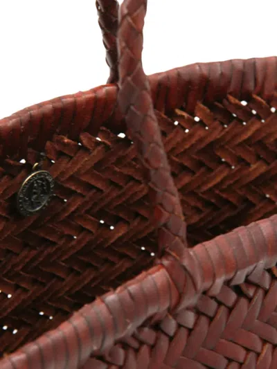 Dragon Diffusion Small Bamboo Triple Jump Tote Bag In Brown