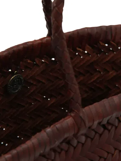 Dragon Diffusion Small Bamboo Triple Jump Tote Bag In Brown