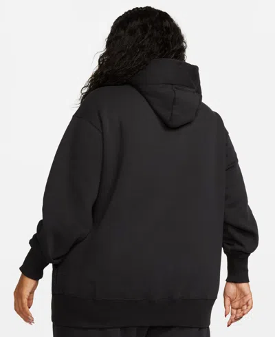 Nike Women's  Sportswear Phoenix Fleece Oversized Pullover Hoodie (plus Size) In Black