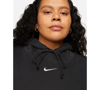 Nike Women's  Sportswear Phoenix Fleece Oversized Pullover Hoodie (plus Size) In Black