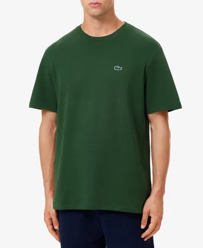 Lacoste Green Embroidered Logo T-shirt In Green