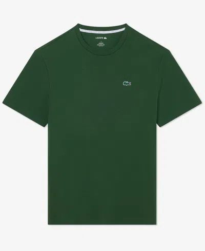 Lacoste Green Embroidered Logo T-shirt In Green