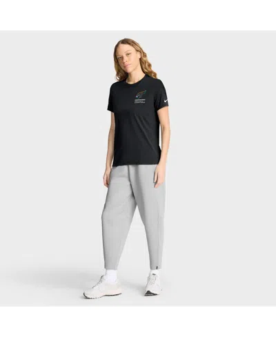 Nike Women's Black Arizona Cardinals 2025 Nfl Crucial Catch Tri-blend Dri-fit T-shirt In Black