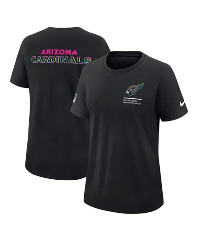 Nike Women's Black Arizona Cardinals 2025 Nfl Crucial Catch Tri-blend Dri-fit T-shirt In Black