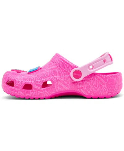 Crocs Big Girls Barbie Classic Clogs From Finish Line In Pink