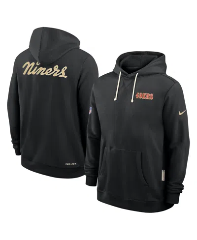 Fanatics Nike Men's Black San Francisco 49ers 2025 Nfl Rivalries Sideline Dri-fit Hoodie In Black