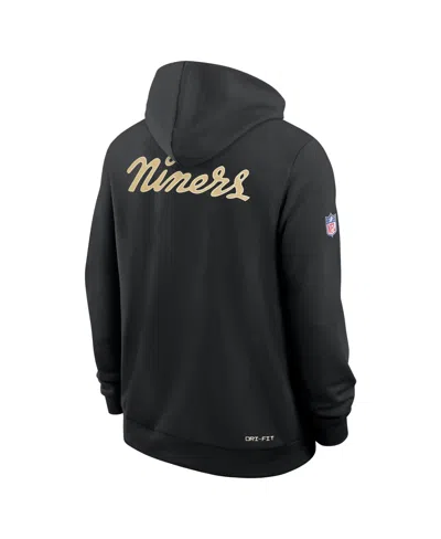 Fanatics Nike Men's Black San Francisco 49ers 2025 Nfl Rivalries Sideline Dri-fit Hoodie In Black
