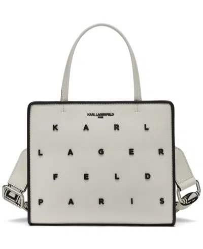 Karl Lagerfeld Maybelle Satchel Bag In Neutral