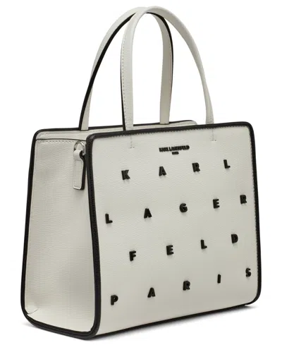 Karl Lagerfeld Maybelle Satchel Bag In Neutral