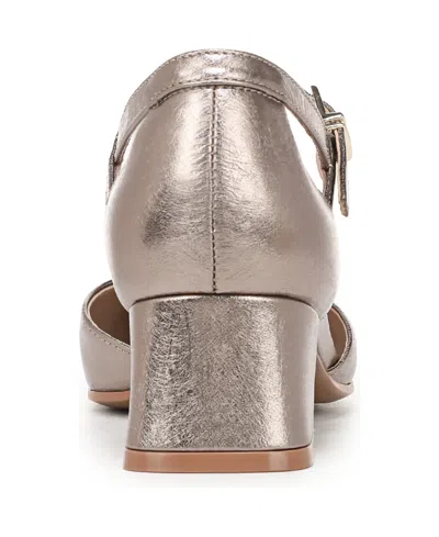 Naturalizer Women's Maddox Block Heel Ankle Strap Pumps In Gold