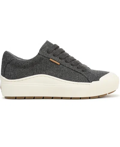 Dr. Scholl's Women's Time Off Lace Up Platform Sneakers In Gray