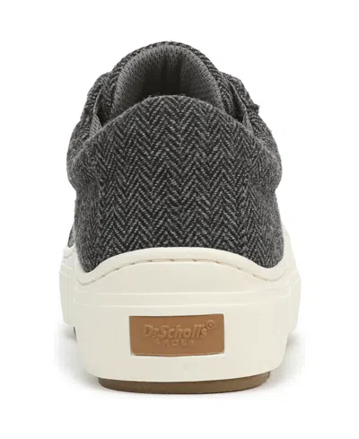 Dr. Scholl's Women's Time Off Lace Up Platform Sneakers In Gray