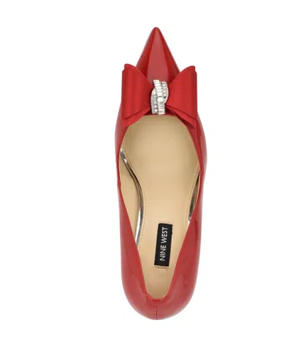Nine West Ceryn Pointed Toe Pump In Red