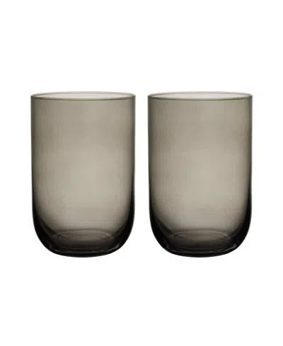 Villeroy & Boch Like Highball Glasses, Set Of 2 In Gray