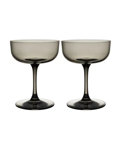 Villeroy & Boch Like Champagne Glasses, Set Of 2 In Gray