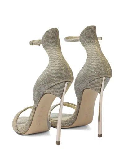 Casadei 125mm Blade Ankle-strap Sandals In Gray