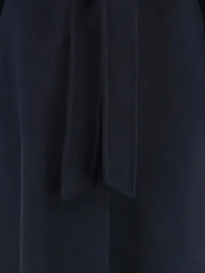 Max Mara Studio Cles Wool And Cashmere Coat In Blue