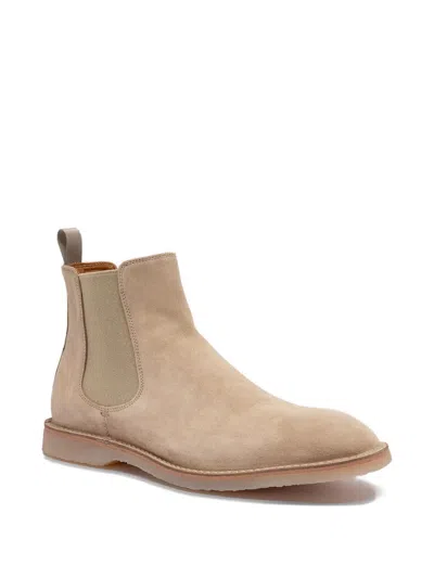 Officine Creative Flexus Suede Boots In Neutral