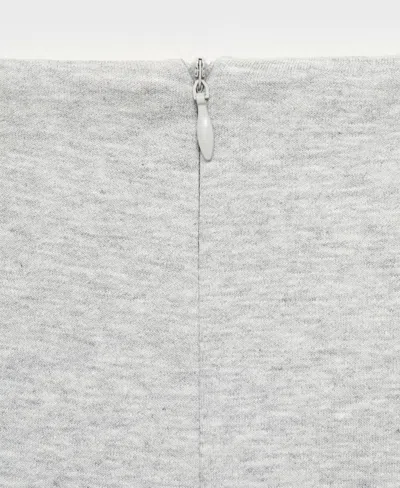 Mango Women's Cotton Crop Pants In Gray