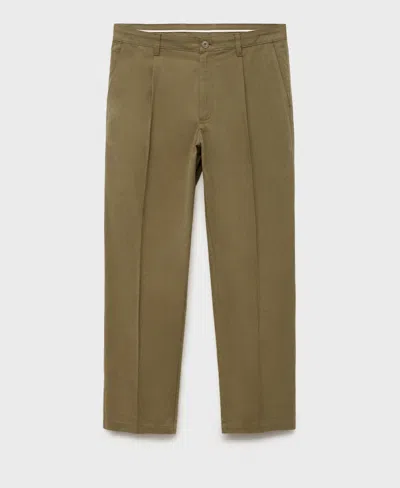 Mango Men's Pockets Lyocell Cotton Jacket In Green