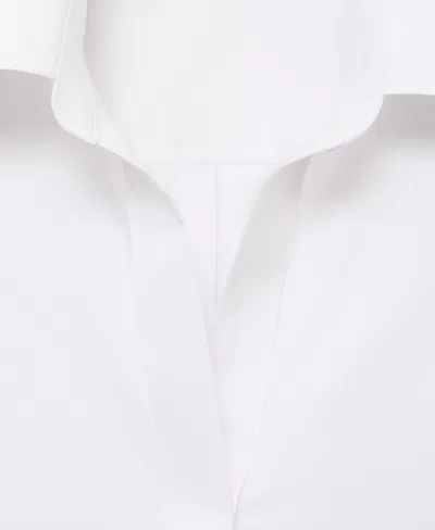 Mango Chemise En Mélange De Coton À Col Rabattu Blanc Cassé - Femme - L -  In White