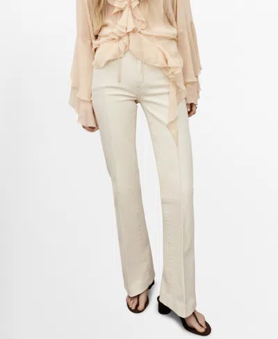 Mango Women's Mid-rise Flared Jeans In Multi