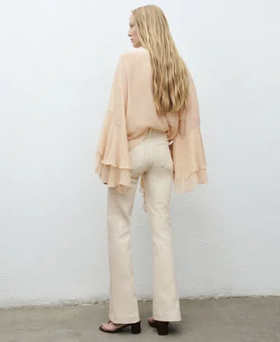 Mango Women's Mid-rise Flared Jeans In Multi