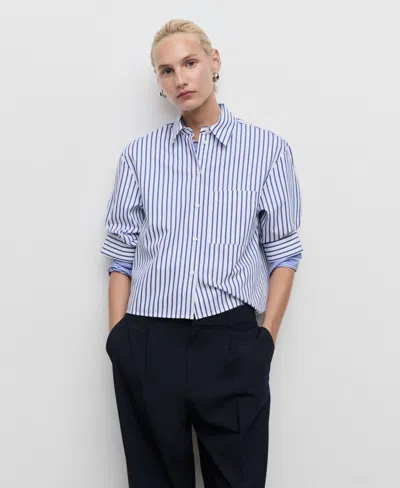 Mango Women's Low-rise Wide-leg Pants In Black