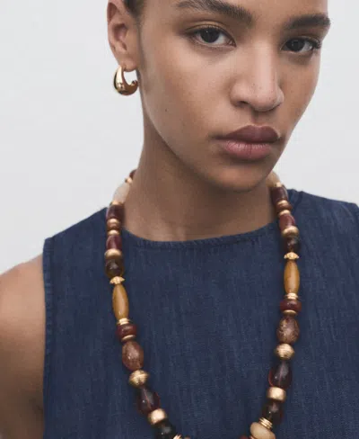 Mango Women's Denim Crop Top In Blue