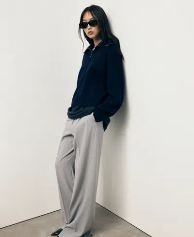 Mango Women's Pinstripe Suit Pants In Gray