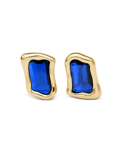 Kate Spade New York Molten Glass Statement Stud Earrings In Blue