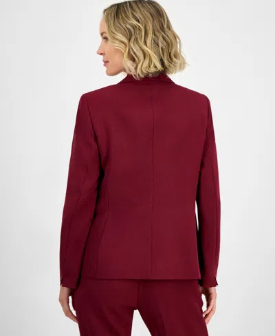 Kasper Women's One-button Blazer, Regular & Petite In Red