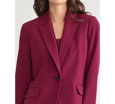 Kasper Women's One-button Blazer, Regular & Petite In Red