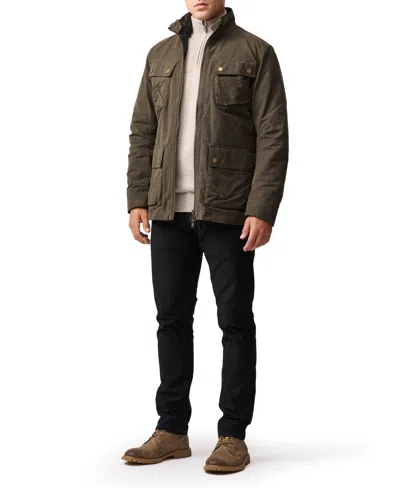 Rodd & Gunn Quail Rise Merino Wool Quarter Zip Sweater In Neutral