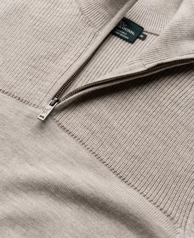 Rodd & Gunn Quail Rise Merino Wool Quarter Zip Sweater In Neutral