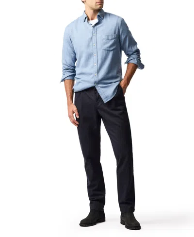 Rodd & Gunn Fielding Pleated Tapered Cotton Twill Chinos In Blue