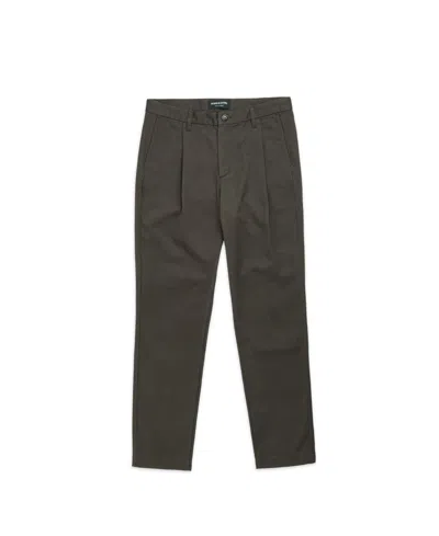 Rodd & Gunn Fielding Pleated Tapered Cotton Twill Chinos In Green