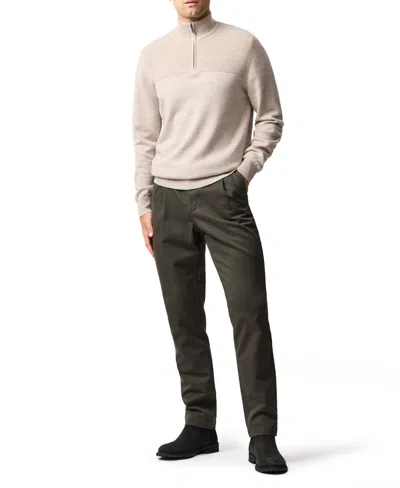 Rodd & Gunn Fielding Pleated Tapered Cotton Twill Chinos In Green