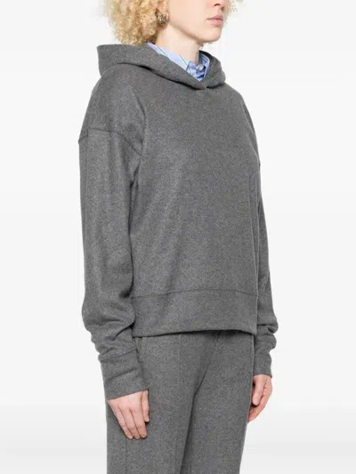 Bite Studios Knitted Hoodie In Gray