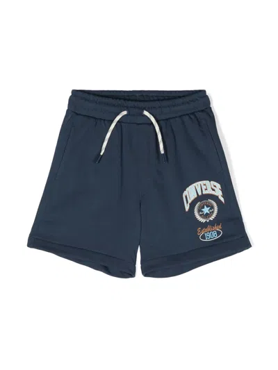 LOGO印花平纹针织运动短裤