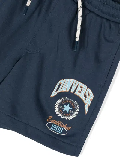 LOGO印花平纹针织运动短裤