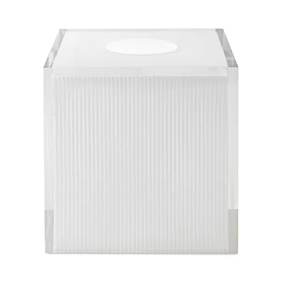 Kassatex Camden Tissue Box - Exclusive In White