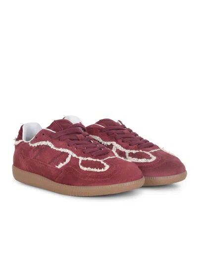 Alohas Tb.490 Crochet Leather Sneakers In Red
