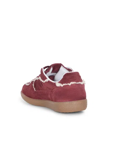 Alohas Tb.490 Crochet Leather Sneakers In Red