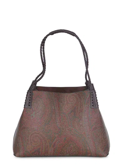 Etro Shopping Bag "libra" In Brown