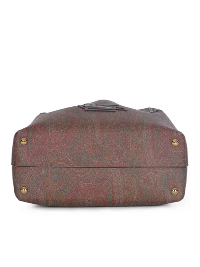 Etro Shopping Bag "libra" In Brown