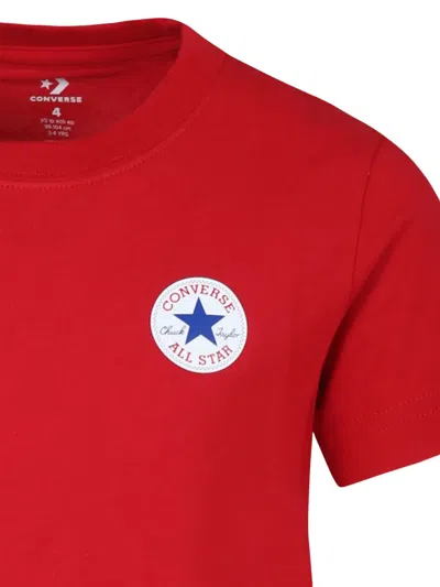 Converse Logo T-shirt In Red