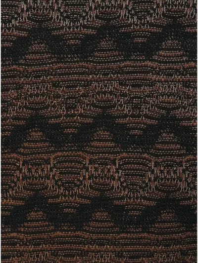 Christopher Esber Palais Knitted Midi Skirt In Brown