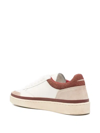 Ghoud Ghōud 'pads' Sneakers In White And Beige Leather In White